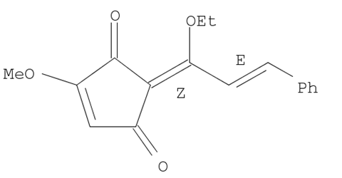 4-Cyclopentene-1,3-dione, 2-[(2E)-1-ethoxy-3-phenyl-2-propen-1-ylidene]-4-methoxy-, (2Z)-